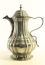 = Ea. 18th C Baroque Pewter Teapot Kettle, Continental picture