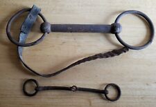 Bridle Bit Vintage Antique hand forged Western American horse tack. picture
