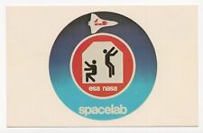 Spacelab Emblem Johnson Space Center Texas NASA Unposted Chrome Postcard picture