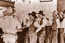 1907 Tascosa Texas Cowboys in Saloon - Famous for Big Fight - 4 x 6 Photo Print picture