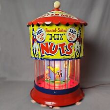 Vintage 1950's D-Lux Nuts Big Top Circus Litho Peanut Warmer Carousel Vending picture