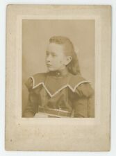 Antique Circa 1898 Cabinet Card Beautiful Young Girl Hotchkiss Norwich, NY picture