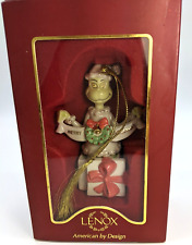 Lenox A Grinchy Gift Merry Christmas Dr. Seuss Ornament New in Orig. Box #81315 picture