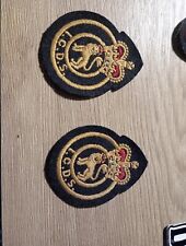 Genuine British ARMY I.C.D.S Industrial Civil Defence Service Badges/Patches x 2 picture