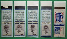 Antique 1930's Era Chicago Cubs MLB Baseball Players Matchooks x4 & One Yankee picture