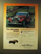 1989 Fiberfab International 1952 MG-TD Replica Ad - The affordable dream picture