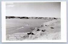 c1950 RPPC Recreational Area Garrison Dam Riverdale North Dakota Vtg ND Postcard picture