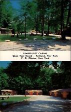 Limberlost Cabins Kirkland New York ~ two views rates Advertising 1960s postcard picture
