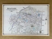 Sea Cliff, New York 1906 RARE VINTAGE MAP (Two Parts / 1 of 2) on CANVAS 24 X 36 picture
