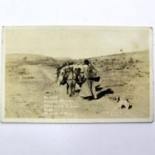 1910 Navajo Woman Breaking Camp Near Gallup Gallup New Mexico Real CPA Photo picture