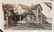 Hurley Iowa-Unidentified House with Large Porch-1920s Photograph 17A picture