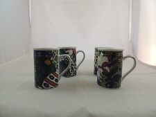 Fine Works Designs Vtg. 1995 4-Lot Holiday Elegance 10 oz. Christmas Cups / Mugs picture