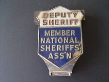 Vintage Deputy Sheriff Member National Association Plaque Topper picture