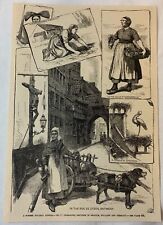 1884 magazine engraving ~ CHARACTER STUDIES IN BELGIUM, HOLLAND AND GERMANY picture