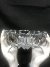 STUNNING VINTAGE LARGE HEAVY CUT CRYSTAL GLASS ASHTRAY picture