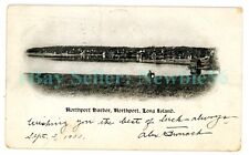 Northport LI NY - NORTHPORT HARBOR SHOWING HOUSES ON HILL - 1903 PMC Postcard picture
