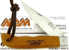 MAM Sportive  STAINLESS Clip Point Blade 7.1/3.9/3.2 Beech Wood Hdl Lanyard 2047 picture