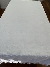 Vintage Bates George Washington's Choice White Hobnail Cotton Bedspread 105x75 picture