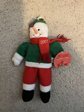 Kirkland’s Home Jingle Collection 2007 Snowman Christmas Holiday Plush 13” picture