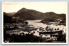 Vintage Postcard POSTED Aberdeen Hong Kong 159 RPPC Boats Harbor picture