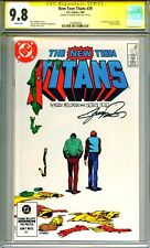 CGC SS 9.8 SIGNED George Perez Art New Teen Titans 39 Last Dick Grayson As Robin picture