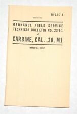US .30 M1 M1A1 M2 M3 Carbine Technical Manual - New picture