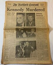 September 23 1963 Hartford Times newspaper KENNEDY MURDERED picture