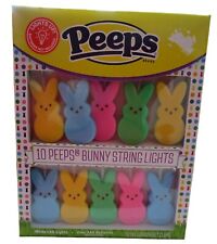 Peeps Bunny String 10 Light Batteries Not Included New Easter Bonnets or Baskets picture