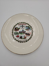 Vintage Arkansas The Land of Opportunity Collector Plate w/Gold Trim 10.25