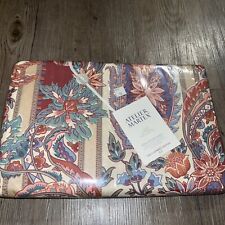 Vintage Martex Rare King Size Fitted Sheet Bold Floral 100% Cotton NEW OldStock picture