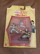 Rare Disney's Mulan Collectibles figures 3-pack Mulan, Mushu & Cri-kee, Li Shang picture
