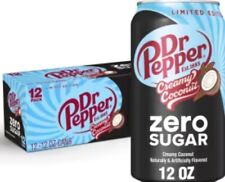 Dr. Pepper 2024 Summer Limited Edition Creamy Coconut 🥥 Zero Sugar [12 Pk Cans] picture