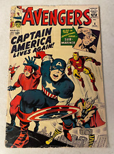 AVENGERS #4 KEY ISSUE MARVEL 1963 STAN LEE KIRBY CAPTAIN AMERICA IRON MAN THOR picture