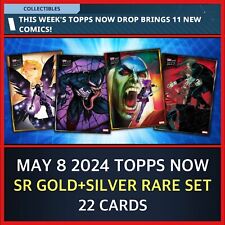TOPPS MARVEL COLLECT DIGITAL-TOPPS NOW MAY 8 2024-SR GOLD+RARE SILVR 22 CARD SET picture