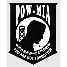 POW MIA YOU ARE NOT FORGOTTEN OUTSIDE APPLICATION STICKER - MADE IN THE USA picture