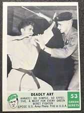 1966 PHILADELPHIA GREEN BERET TRADING CARD #53 NM OC picture