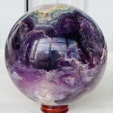 2820G Natural Fluorite ball Colorful Quartz Crystal Gemstone Healing picture