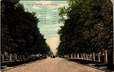 Houston, TX Main Street North from Jefferson 1910 Antique Postcard I486 picture