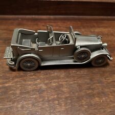 DANBURY MINT SOLID PEWTER 1/43 1928 LINCOLN CONVERTIBLE NO BOX NO PAPERS picture