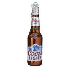 Old World Christmas HOLIDAY COORS LIGHT BOTTLE (32561) Glass Ornament w/OWC Bx picture