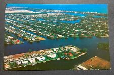 Ft Lauderdale Florida FL Postcard Airview of the Many Islands And Waterways picture