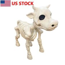 1xHalloween Cow Skeleton Decoration Skeleton Cow Statue Christmas Cow Skull Prop picture