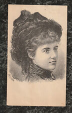 Victorian Stock Card Portrait Lilian Adelaide Neilson British Stage Actress 5x3 picture