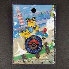 Pokemon Center TOKYO BAY Opening 2024 Promo Enamel Pin Badge Ampharos Pikachu picture