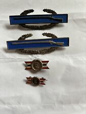 WW2 CBI Combat Infantry Rifle Blue Sliver Pin 2  Production Pin 2 Ssilver picture