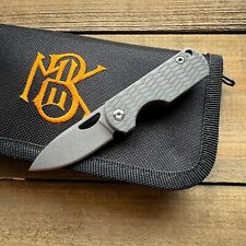 Monterey Bay Knives- Ti Watch Pocket Iron Weave Engraving (New) picture