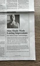 Eminem Death of Slim Shady Detroit Free Press Obituary Promo Ad May 13, 2024 picture