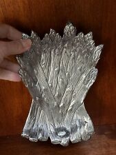 Fitz and Floyd Asparagus Dish Metal Silver Color Pewter Aluminum Tray picture