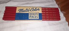  12 VINTAGE LINTON 301 RED PENCILS THICK CHECKING LEAD NOS picture