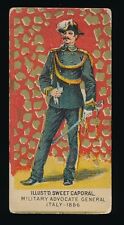 1890 N224 Kinney Bros. MILITARY SERIES -Ser E -Military Advocate (Italy 1886) picture